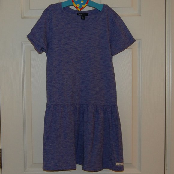 GAP Girls Size L (10), Drapey Dress, Short Sleeve, Flared-Elastic Below Waist - Picture 1 of 6